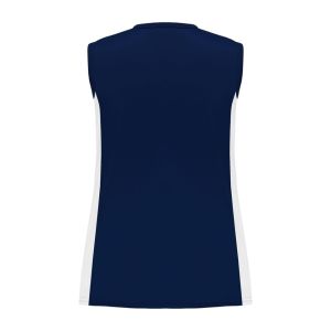 Athletic Knit BA601L-216 Women's Baseball Jersey - Navy/White - Rear