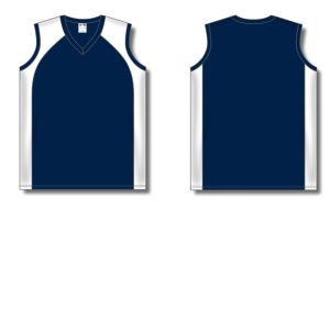 Athletic Knit BA601L-216 Women's Baseball Jersey - Navy/White - Full