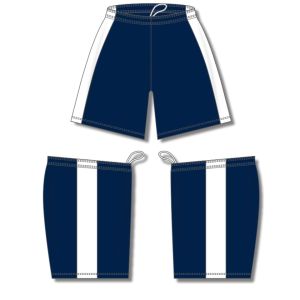 Athletic Knit BS9145-216 Pro Basketball Shorts - Navy/White - Full