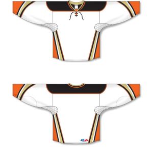 Athletic Knit H550D-ANA539D Pro Hockey Jersey - 2014 Anaheim White - Full
