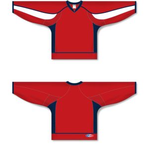 Athletic Knit H550D-WAS806D Pro Hockey Jersey - 2008 Washington Red - Full