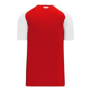Athletic Knit S1375-208 Soccer Jersey - Red/White - Rear