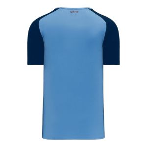 Athletic Knit S1375-232 Soccer Jersey - Sky/Navy - Rear