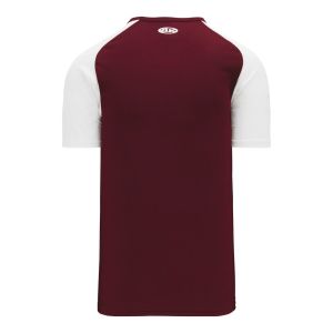 Athletic Knit S1375-233 Soccer Jersey - Maroon/White - Rear