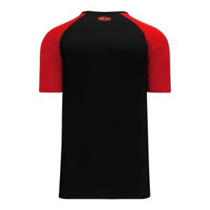 Athletic Knit S1375-249 Soccer Jersey - Black/Red - Rear