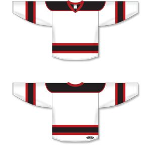 Athletic Knit H7500-415 Select Hockey Jersey - White/Black/Red - Full