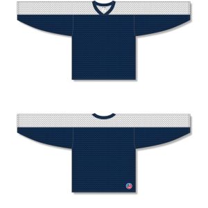 Athletic Knit LB153-216 Box Lacrosse Jersey - Navy/White - Full