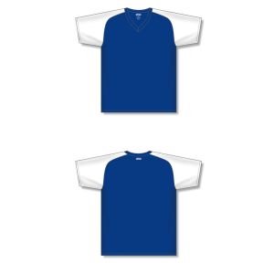 Athletic Knit S1375-206 Soccer Jersey - Royal/White - Full