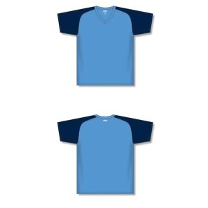 Athletic Knit S1375-232 Soccer Jersey - Sky/Navy - Full