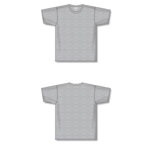 Athletic Knit S1800-020 Soccer Jersey - Heather Grey - Full