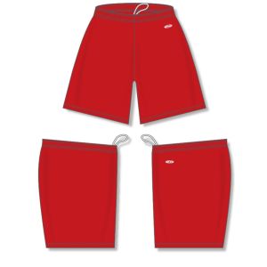 Athletic Knit SS1300-005 Soccer Shorts - Red - Full