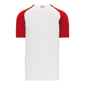 Athletic Knit V1375-209 Volleyball Jersey - White/Red - Rear