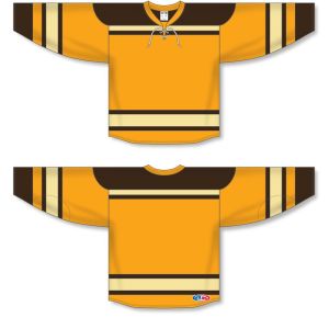 Athletic Knit H550B-BOS368B Pro Hockey Jersey - 2010 Boston Winter Classic Gold - Full