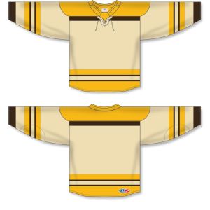 Athletic Knit H550B-BOS382B Pro Hockey Jersey - 2024 Boston Alt Sand - Full