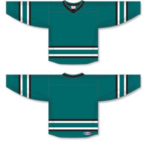 Athletic Knit H550B-SAN720B Pro Hockey Jersey - 2022 San Jose Pacific Teal - Full