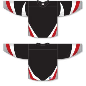 Athletic Knit H550C-BUF702C Pro Hockey Jersey - 2022 Buffalo Alt Black - Full