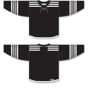 Athletic Knit H550C-NJE895C Pro Hockey Jersey - 2021 New Jersey Alt Black - Full
