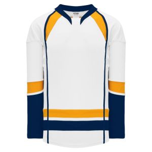 Athletic Knit H550D-NAS874D Pro Hockey Jersey - 2013 Nashville White - Primary