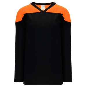 Athletic Knit H6100-265 League Hockey Jersey - Black/Orange - Primary