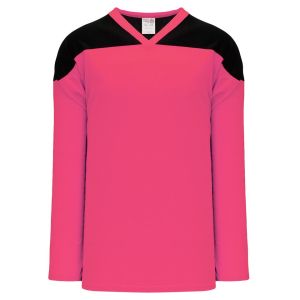Athletic Knit H6100-276 League Hockey Jersey - Pink/Black - Primary