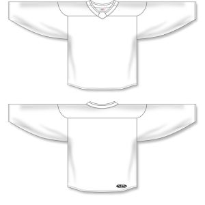 Athletic Knit H6250-000 Practice Hockey Jersey - White - Full