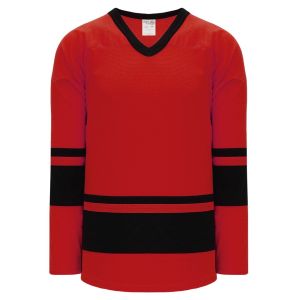 Athletic Knit H6400-264 League Hockey Jersey - Red/Black - Primary