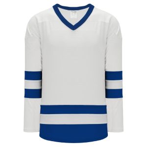 Athletic Knit H6500-207 League Hockey Jersey - White/Royal - Primary
