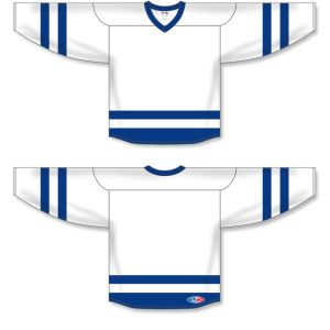 Athletic Knit H6500-207 League Hockey Jersey - White/Royal - Full