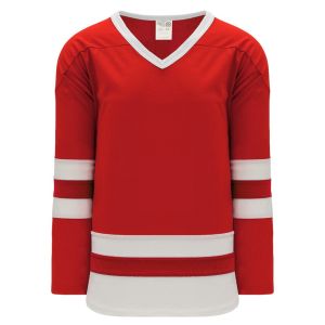 Athletic Knit H6500-208 League Hockey Jersey - Red/White - Primary