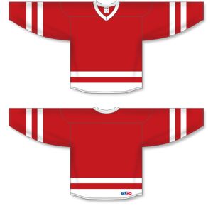 Athletic Knit H6500-208 League Hockey Jersey - Red/White - Full