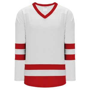 Athletic Knit H6500-209 League Hockey Jersey - White/Red - Primary