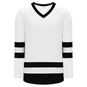 Athletic Knit H6500-222 League Hockey Jersey - White/Black - Primary