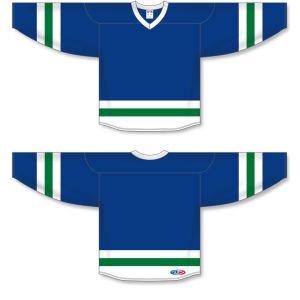 Athletic Knit H6500-413 League Hockey Jersey - Royal/White/Kelly - Full