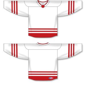Athletic Knit H8000-209 Select Hockey Jersey - White/Red - Full