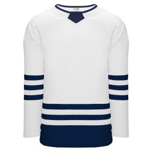 Athletic Knit H8000-217 Select Hockey Jersey - White/Navy - Primary