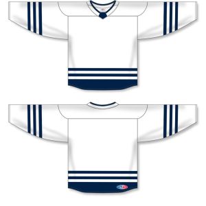 Athletic Knit H8000-217 Select Hockey Jersey - White/Navy - Full