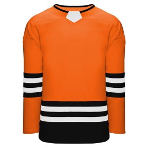 Athletic Knit H8000-330 Select Hockey Jersey - Orange/Black/White - Primary