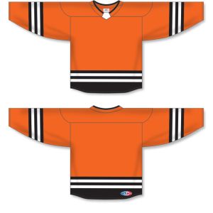 Athletic Knit H8000-330 Select Hockey Jersey - Orange/Black/White - Full