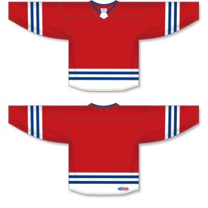 Athletic Knit H8000-344 Select Hockey Jersey - Red/White/Royal - Full