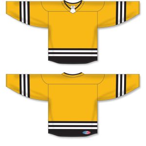 Athletic Knit H8000-346 Select Hockey Jersey - Tuscan Gold/Black/White - Full