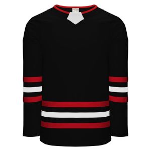 Athletic Knit H8000-348 Select Hockey Jersey - Black/Red/White - Primary