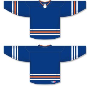 Athletic Knit H8000-411 Select Hockey Jersey - Royal/White/Orange - Full