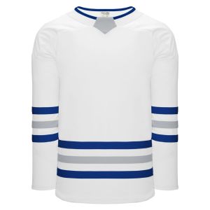 Athletic Knit H8000-455 Select Hockey Jersey - White/Royal/Grey - Primary