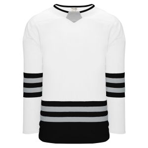 Athletic Knit H8000-627 Select Hockey Jersey - White/Black/Grey - Primary