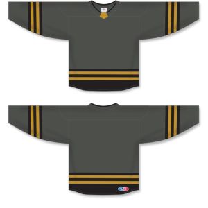 Athletic Knit H8000-748 Select Hockey Jersey - Graphite/Black/Knights Gold - Full