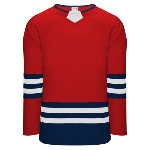 Athletic Knit H8000-762 Select Hockey Jersey - Red/Navy/White - Primary