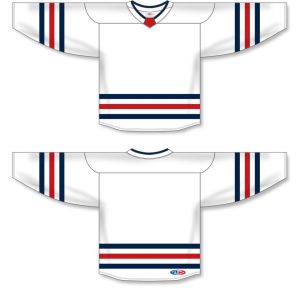 Athletic Knit H8000-765 Select Hockey Jersey - White/Navy/Red - Full