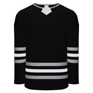 Athletic Knit H8000-918 Select Hockey Jersey - Black/Grey/White - Primary