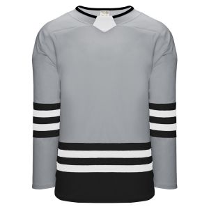 Athletic Knit H8000-973 Select Hockey Jersey - Grey/Black/White - Primary