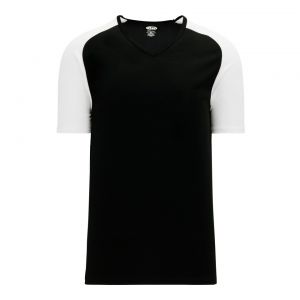 A1375 Apparel Short Sleeve Shirt - Black/White - Front